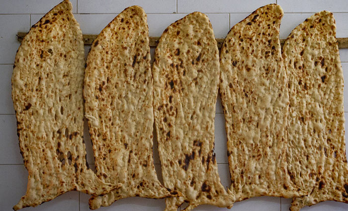 Homemade Sangak Bread