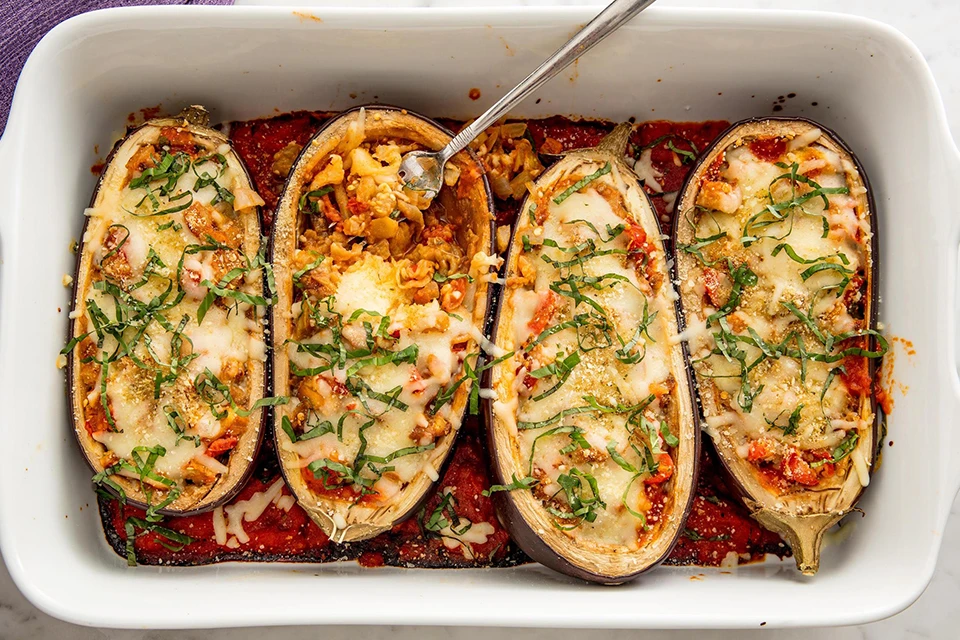 How to Make Persian Stuffed Eggplant - step image