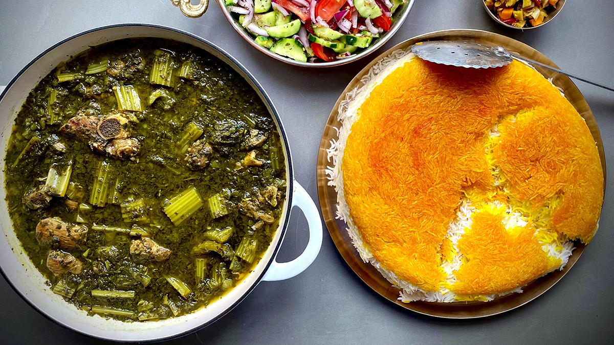 Celery Stew: A Traditional Persian Delight - step image
