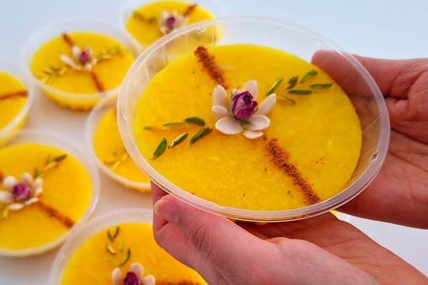 Persian Saffron Rice Pudding